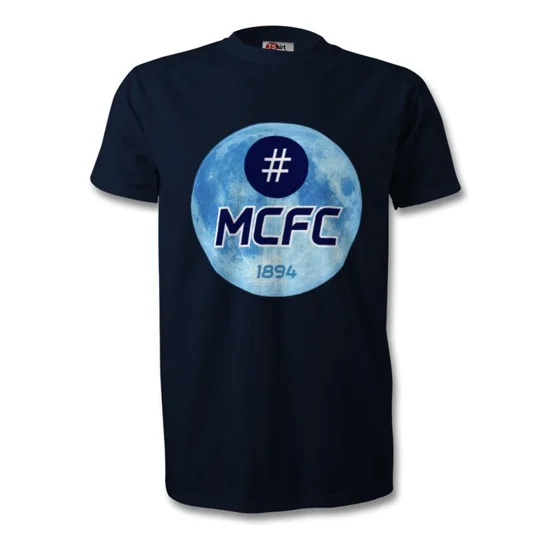 Manchester Blue Moon Hashtag Navy Blue T-Shirt