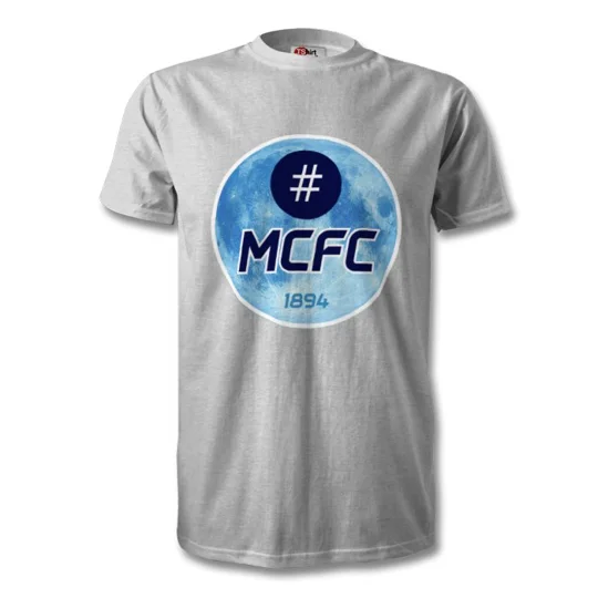 Manchester Blue Moon Hashtag Grey T-Shirt