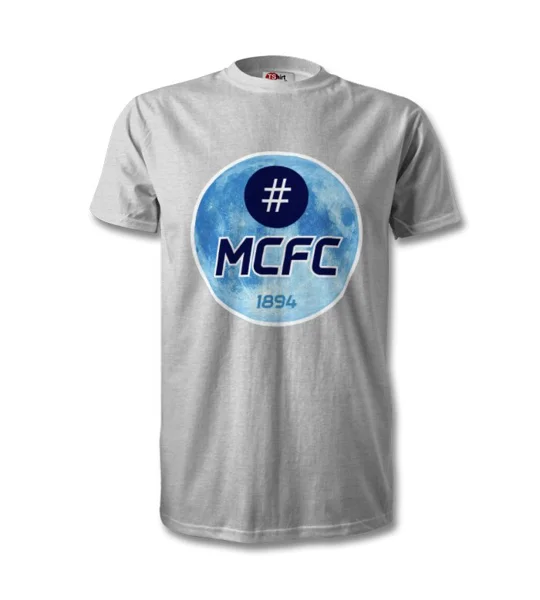 Manchester Blue Moon Hashtag Grey T-Shirt