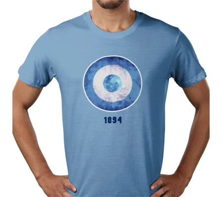 Man City Mod Target Retro T-Shirt