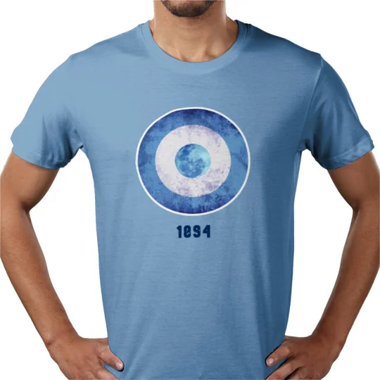 Man City Mod Target Retro T-Shirt