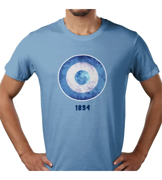 Man City Mod Target Retro T-Shirt