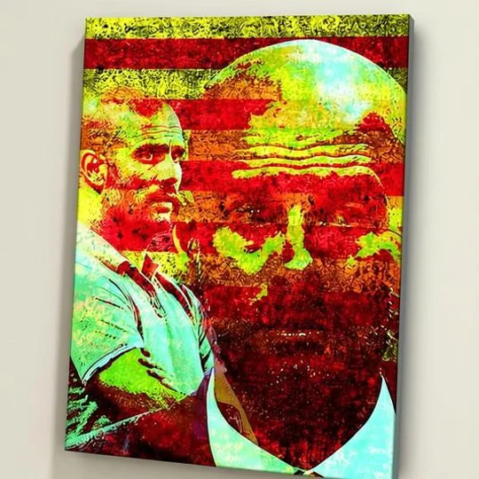 Manchester Josep Pep Guardiola Pop-art Canvas Print | Football Wall Art