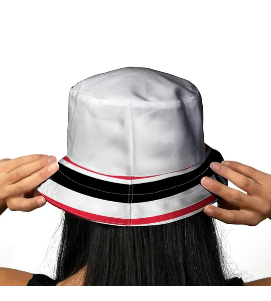 Manchester United-inspired vintage bucket hat based on 1999 away style