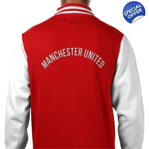 Manchester United Retro Style Varsity Jacket