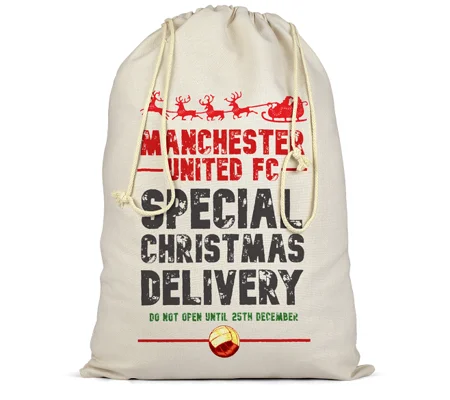 Man U Christmas Football Delivery Santa Sack