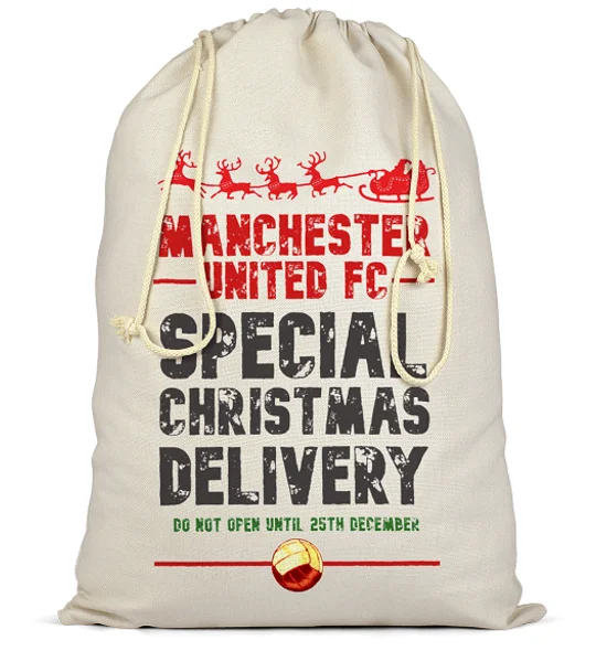 Man U Christmas Football Delivery Santa Sack