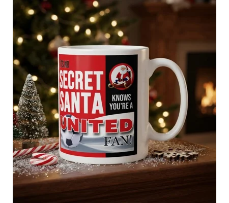 Man United-Inspired Secret Santa Christmas Gift Mug