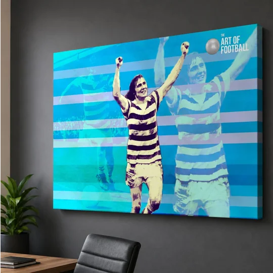 Man Friday | Reading Robin Friday-Inspired Football Canvas Wall Art
