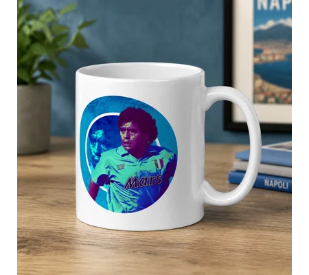 Maradona Napoli-Inspired Fan Art Mug