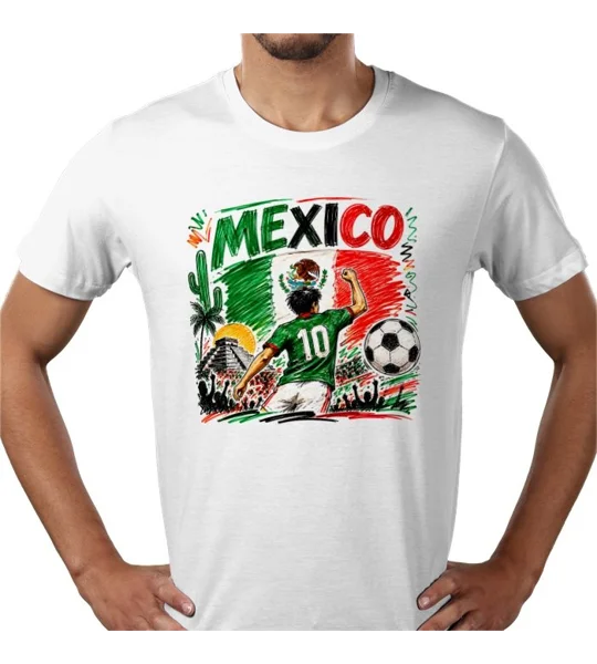 Mexico Football-Inspired Fans T-Shirt | Soccer Tee