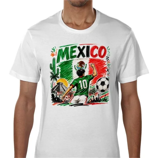 Mexico Football-Inspired Fans T-Shirt | Soccer Tee