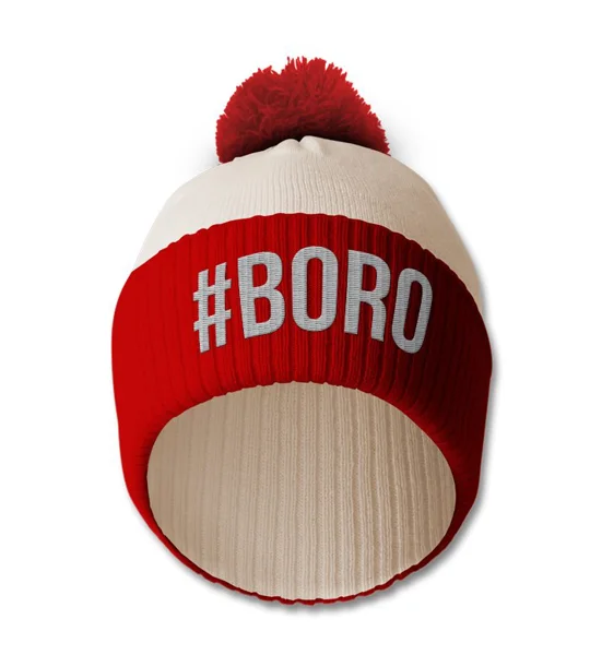 Middlesbrough Hashtag Embroidered Retro-style Bobble Hat