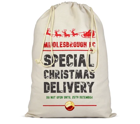 Middlesbrough Christmas Football Delivery Santa Sack