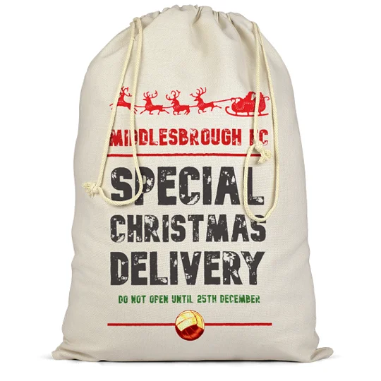 Middlesbrough Christmas Football Delivery Santa Sack