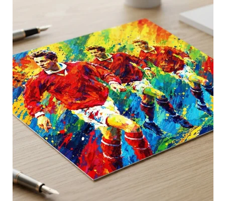 Middlesbrough-Inspired Juninho Football Tribute Retro Art Print