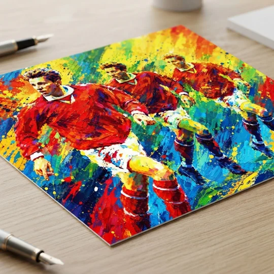 Middlesbrough-inspired Juninho tribute retro football art print