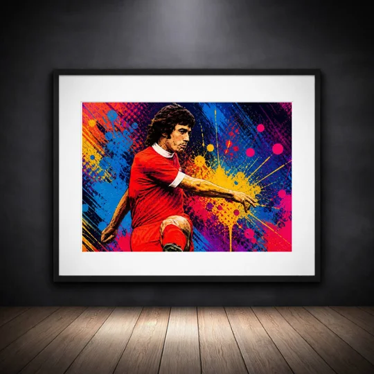 Mighty Mouse Keegan Liverpool-inspired pop art framed print