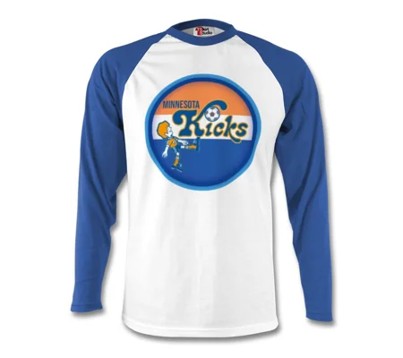 Minnesota Kicks Iconic Retro Long Sleeved T-shirt