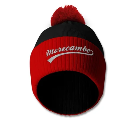 Morecambe Embroidered Retro-Style Bobble Hat