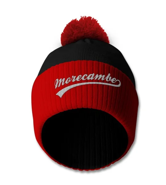 Morecambe Embroidered Retro-Style Bobble Hat