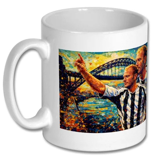 Newcastle Shearer Football Art Gift Mug | Soccer Gift
