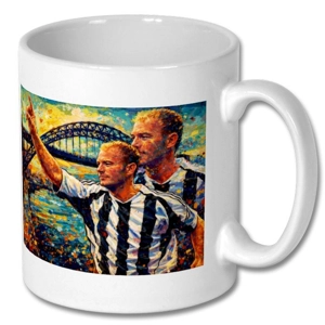 Newcastle Shearer Football Art Gift Mug | Soccer Gift