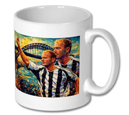Newcastle Shearer Football Art Gift Mug | Soccer Gift
