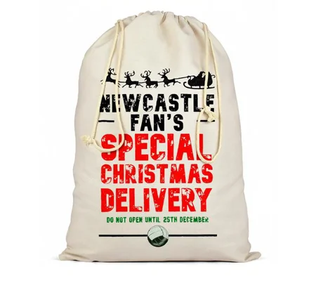 Newcastle Fans Christmas Football Delivery Santa Sack