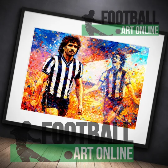 Newcastle Inspired Kevin Keegan Framed Art Print | Football Wall Art