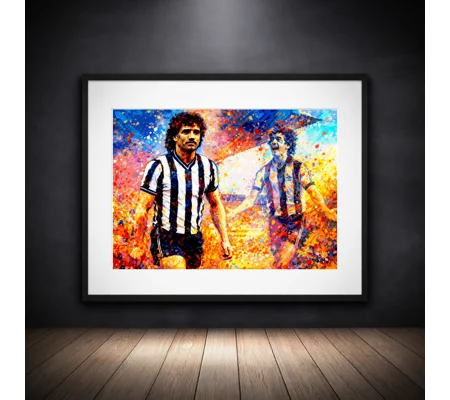 Newcastle Inspired Kevin Keegan Framed Art Print | Football Wall Art