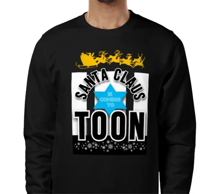 Newcastle Santa Claus is Coming to Toon Christmas Sweatshirt
