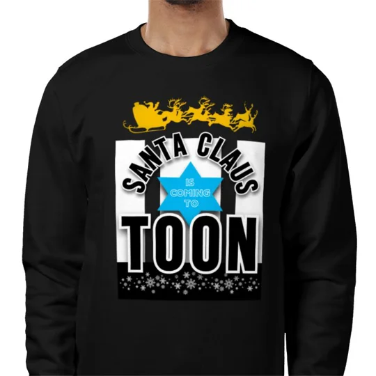 Newcastle Santa Claus is Coming to Toon Christmas Sweatshirt