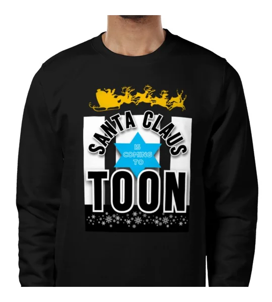 Newcastle Santa Claus is Coming to Toon Christmas Sweatshirt