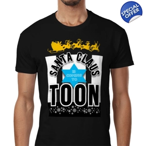 Newcastle Santa Claus is Coming to Toon Christmas T-Shirt