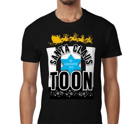 Newcastle Santa Claus is Coming to Toon Christmas T-Shirt