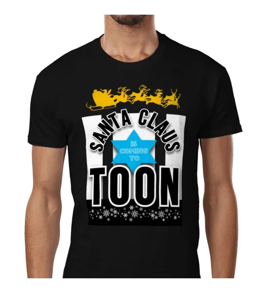 Newcastle Santa Claus is Coming to Toon Christmas T-Shirt