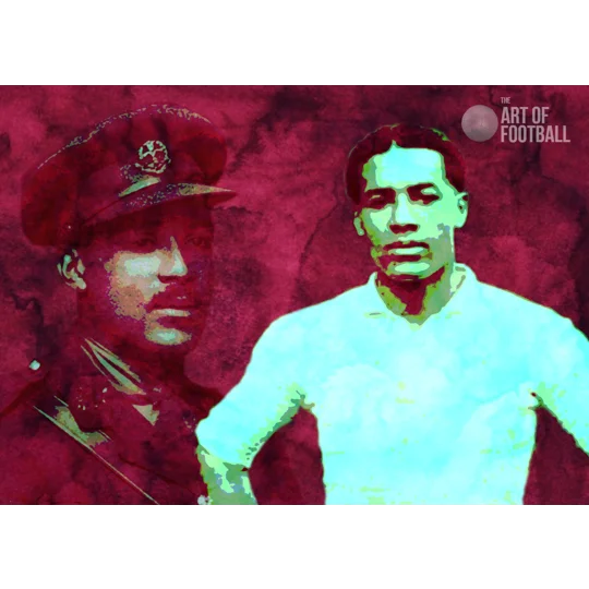 Northampton Town Fc Walter Tull Iconic Legend Digital Print