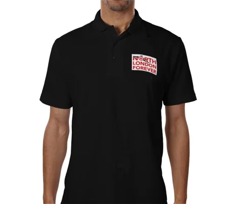 Official North London Forever Black Polo Shirt