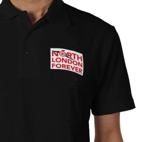 Official North London Forever Black Polo Shirt
