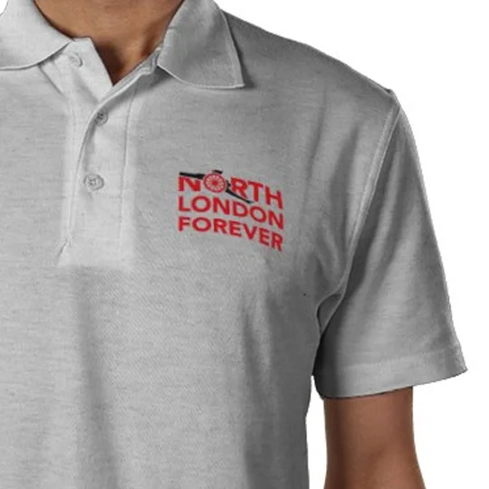 Official North London Forever Grey Polo Shirt