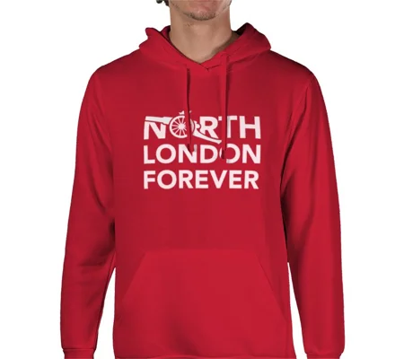 Official North London Forever Red Hoodie