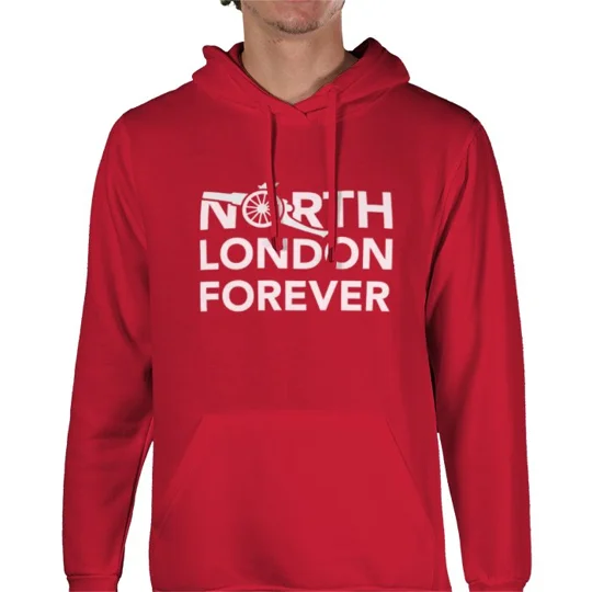 Official North London Forever Red Hoodie