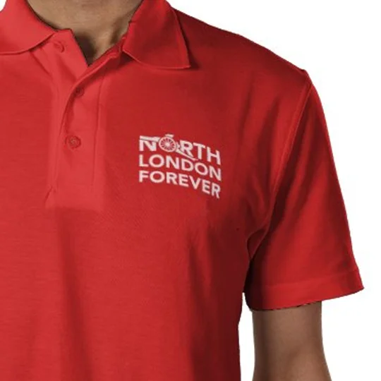 Official North London Forever Red Polo Shirt