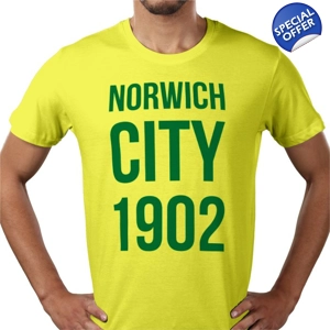 Norwich 1902 Yellow Fan T-shirt