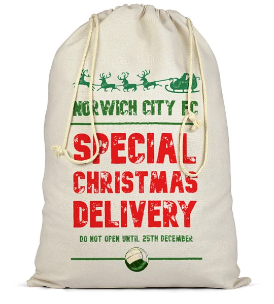 Norwich Christmas Football Delivery Santa Sack