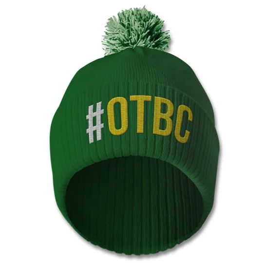 Norwich City-inspired OTBC embroidered retro-style football bobble hat
