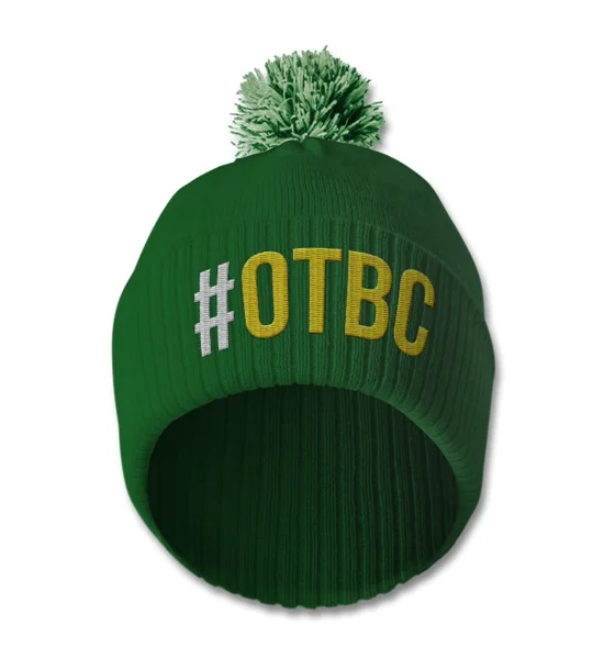 Norwich City-inspired OTBC embroidered retro-style football bobble hat