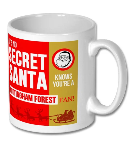 Nottingham Forest Secret Santa Christmas Gift Mug