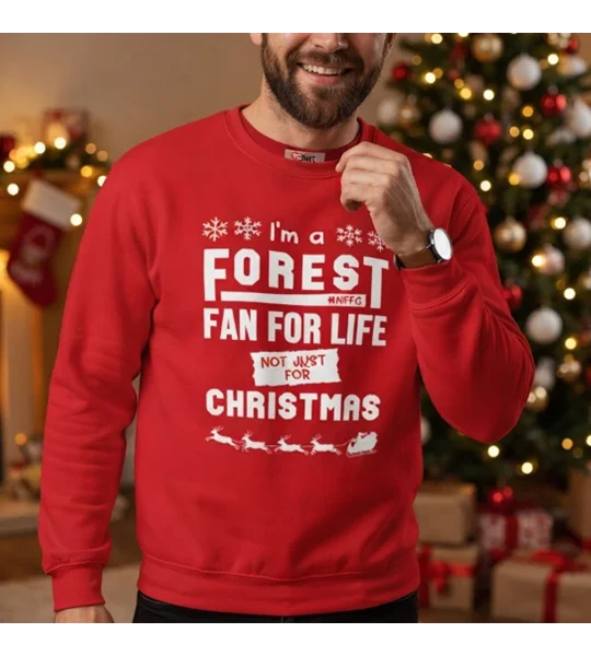 Nottingham Forest-inspired Christmas jumper festive football fan sweatshirt